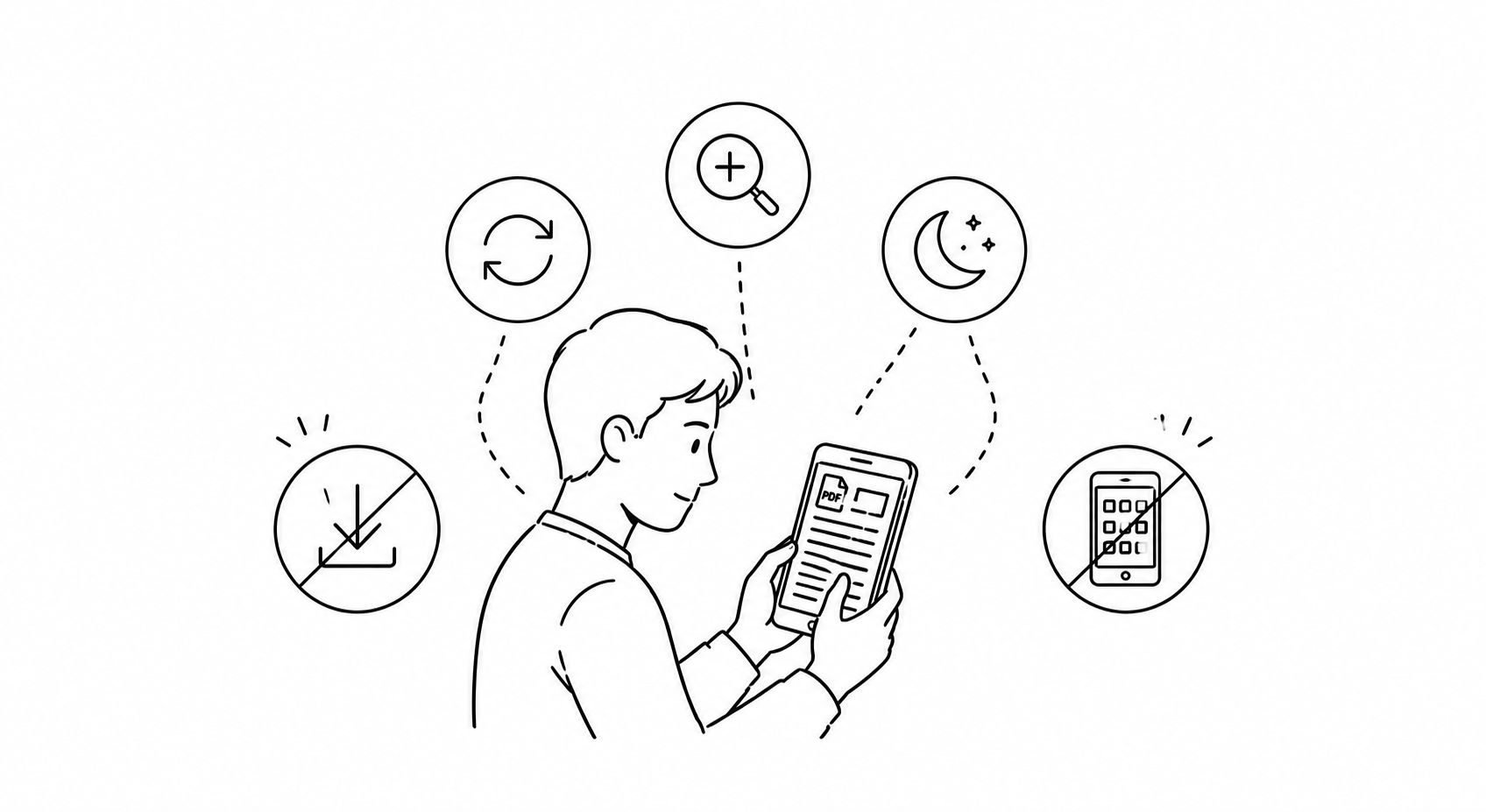 Built-in PDF Reader